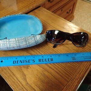 Fossil Rhinestone Sunglasses with case